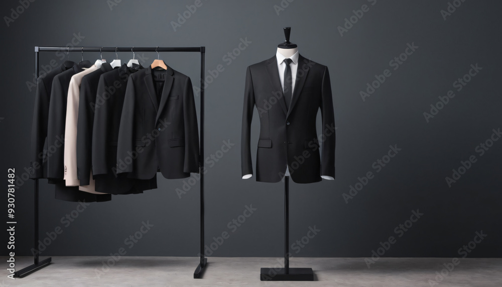 suit mannequin in a clothing store suit mannequin in a clothing store