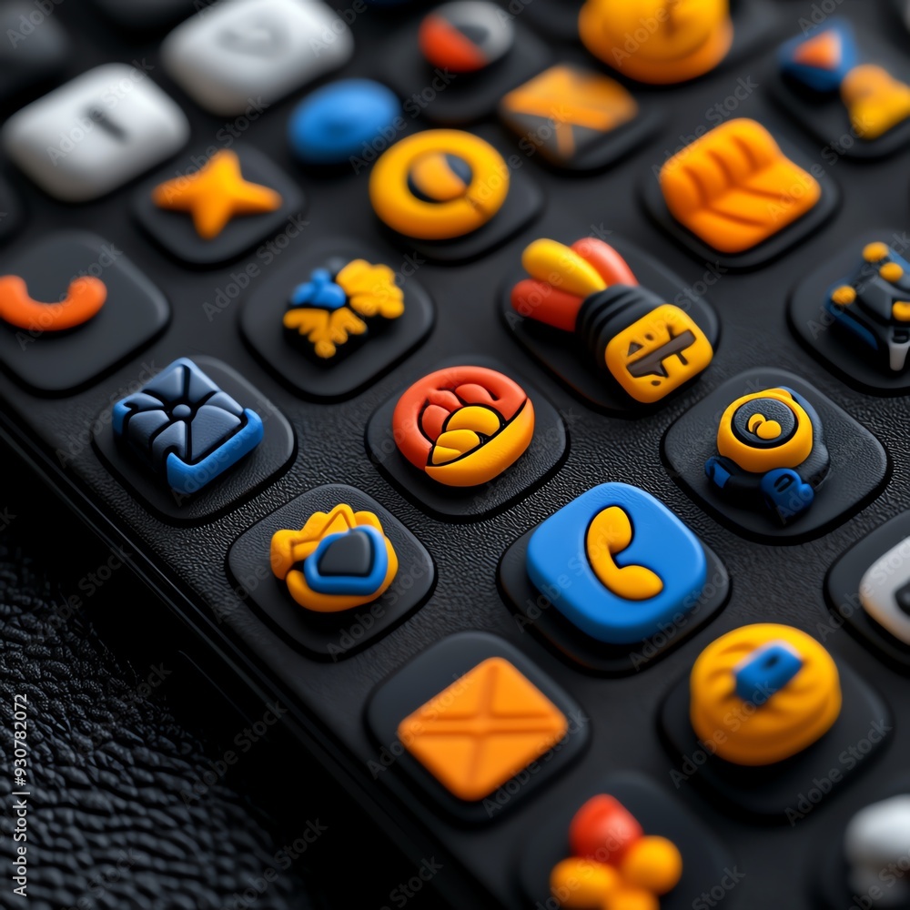 Mobile app for a global marketplace, close-up of icons and navigation buttons, sleek and user-friendly interface--ar 3:2 Mobile app for a global marketplace, close-up of icons and navigation buttons, sleek and user-friendly interface--ar 3:2