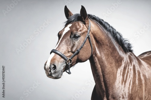 arab horse in high key