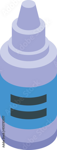 Nasal spray bottle for relieving allergy and cold symptoms, shown in isometric view