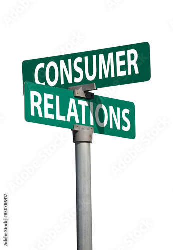 consumer relations sign