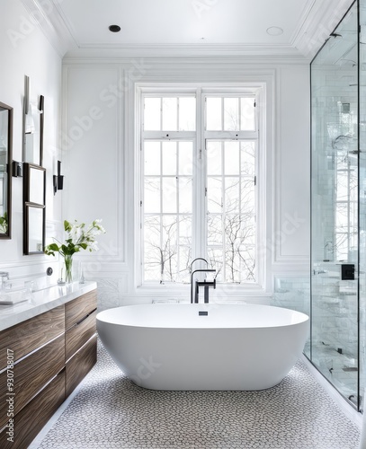 interior 3d rendering of bathroom