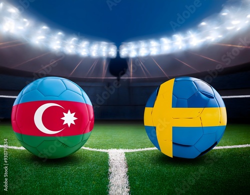 Banner Football Azerbaijan vs Sweden