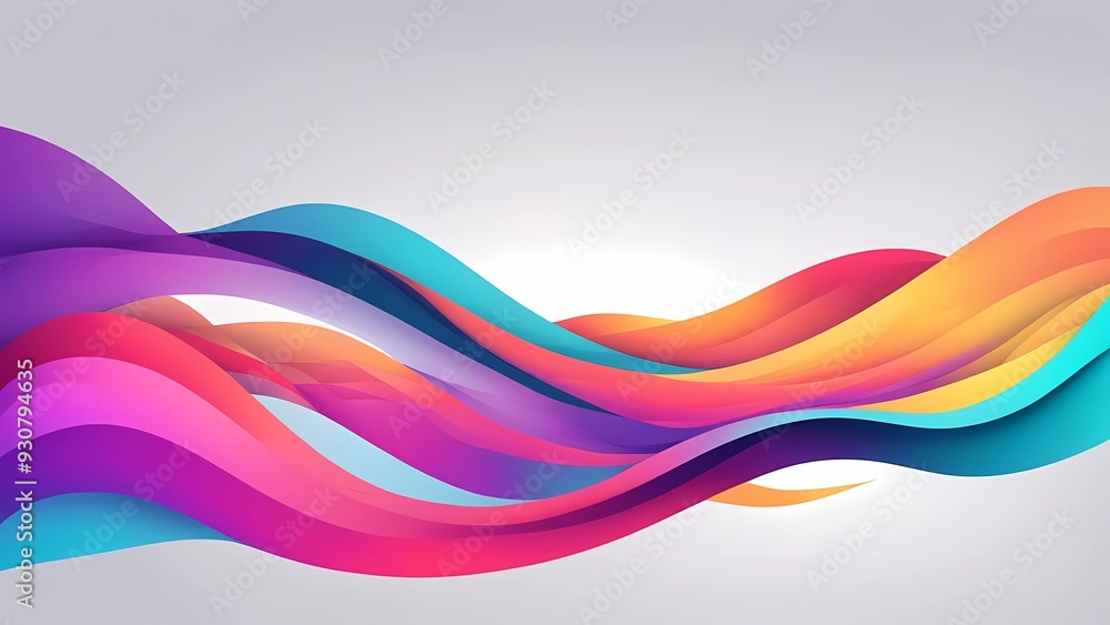 Fototapeta premium abstract colorful wave background