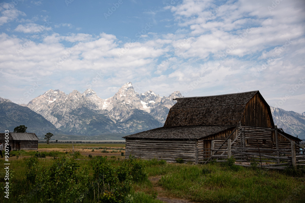 old barn in the mountains