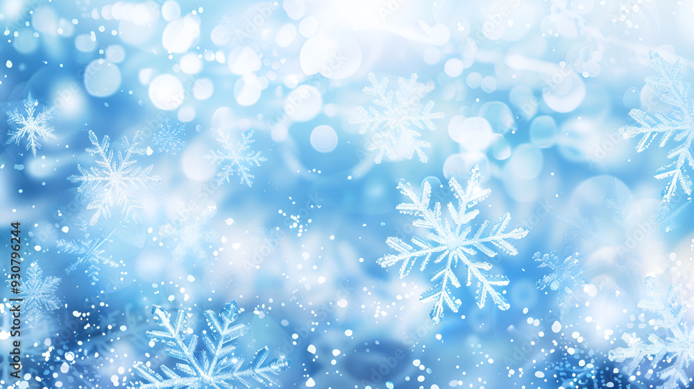 Light blue Christmas background with snowy texture Light blue Christmas background with snowy texture