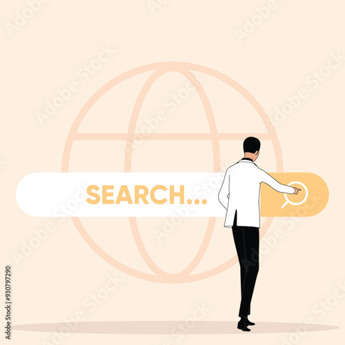 People search for information on the internet Web search on the internet Online surfing SEO