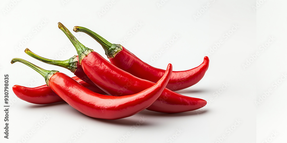 chili pepper on isolated white background chili pepper on isolated white background