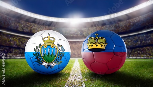 Banner Football San Marino vs Liechtenstein photo