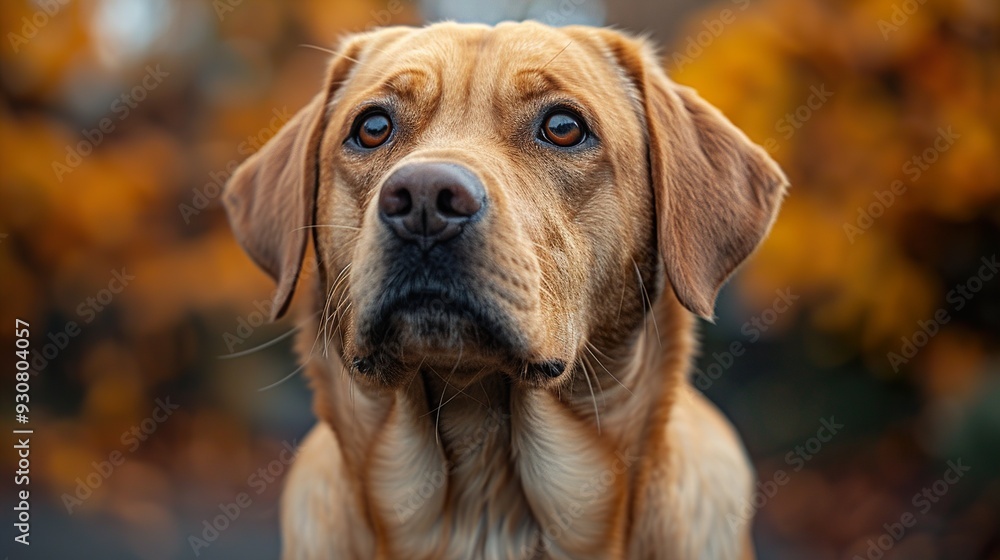 Close-up Portrait of a Golden Labrador Retriever Close-up Portrait of a Golden Labrador Retriever