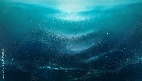 Ocean Depths - gradient background that moves from deep navy at the bottom to vibrant. Summer Graphic art illustration poster