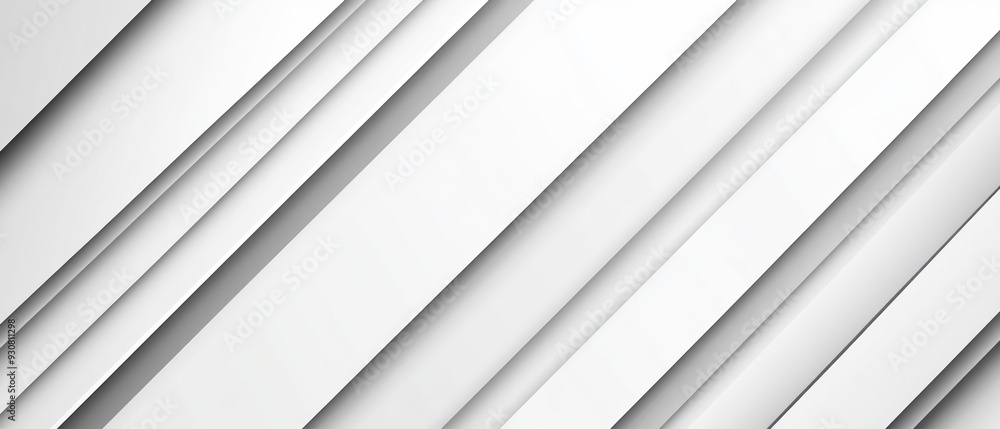 Obraz premium Abstract White Diagonal Lines with Shadows
