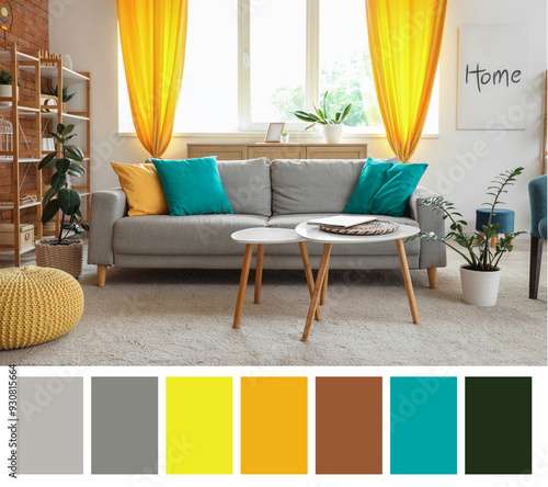 Interior of living room wit...