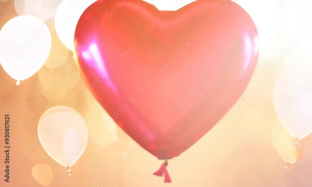 Soft heart-shaped lights create a warm ambiance in a romantic setting. Generative AI Soft heart-shaped lights create a warm ambiance in a romantic setting. Generative AI