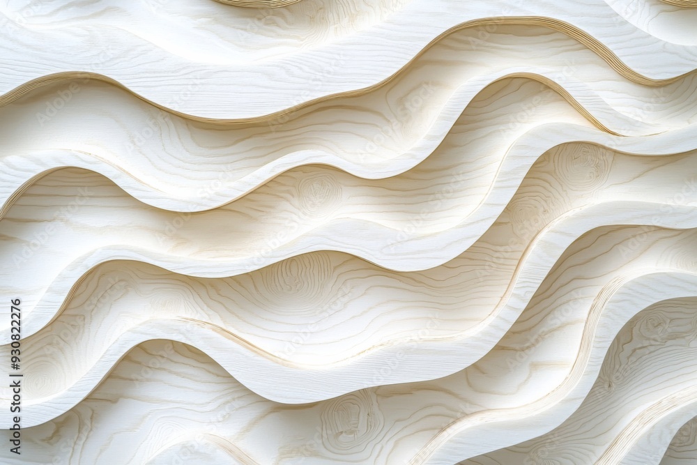 Obraz premium Abstract background of white plywood texture created with generative AI