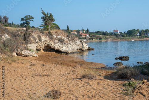 Amazing view of Lepeda Beach, Cephalonia, Greece photo