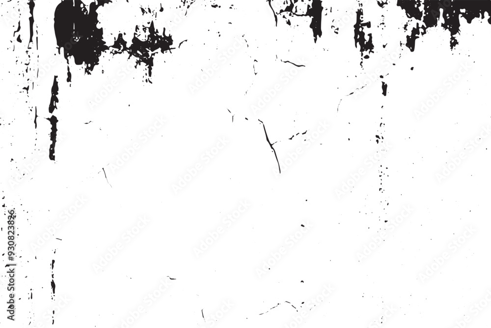 Obraz premium Aged Concrete Wall Texture with Visible Cracks