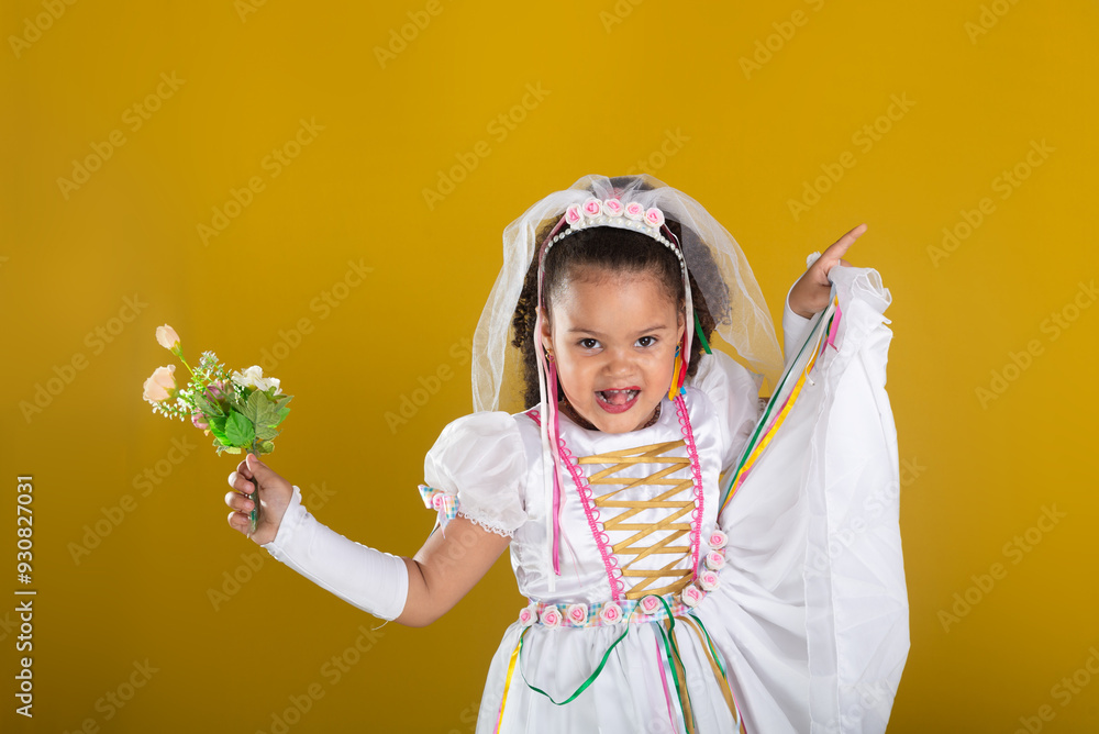 portrait of a cheerful girl in a wedding dress holding a bouquet of flowers and posing for the camera. portrait of a cheerful girl in a wedding dress holding a bouquet of flowers and posing for the camera.