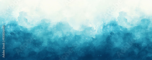 ocean waves watercolor background