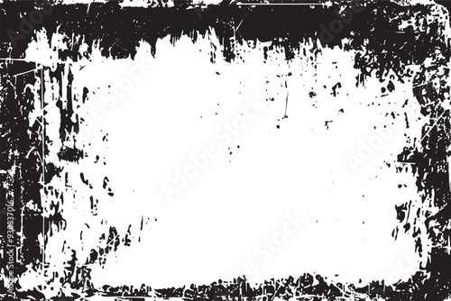 Wallpaper Mural Distressed Grunge Texture with Vintage Monochrome Effect Torontodigital.ca