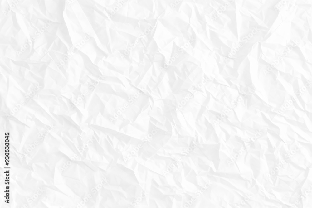 Obraz premium white crumpled paper background texture
