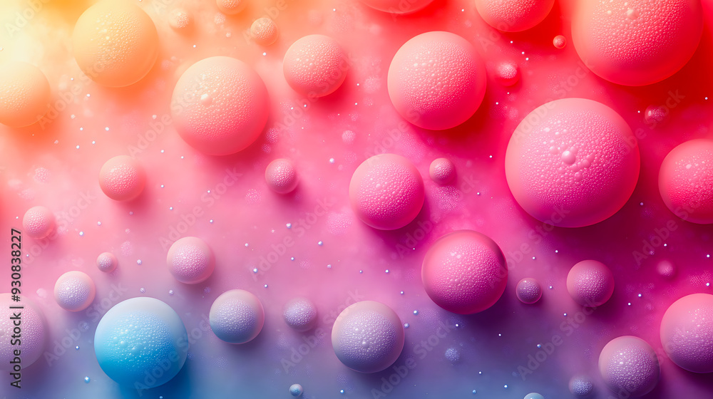 An abstract illustration of pastel circles forming a pattern on a pastel background. An abstract illustration of pastel circles forming a pattern on a pastel background.