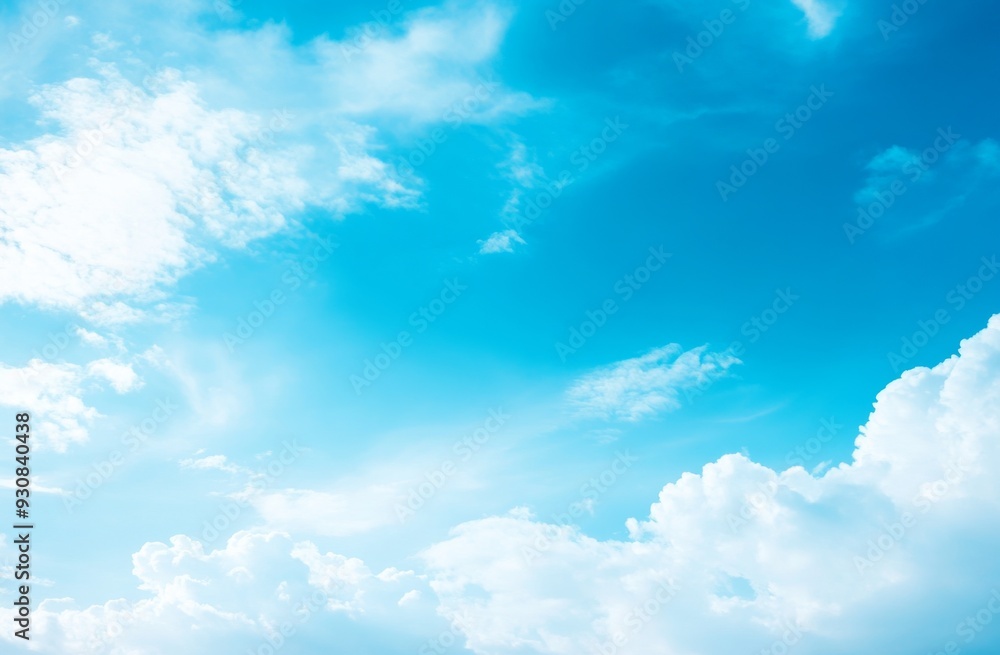 Clear blue sky with white clouds, high-resolution professional photograph showcasing a clean background with intricate details and bokeh lighting, emphasizing high color, contrast, and elegance. Clear blue sky with white clouds, high-resolution professional photograph showcasing a clean background with intricate details and bokeh lighting, emphasizing high color, contrast, and elegance.