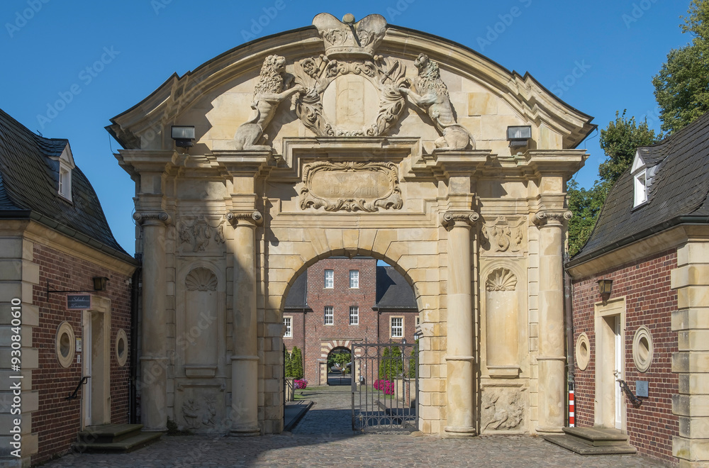 Obraz premium Barockschloss Ahaus, Prachtportal