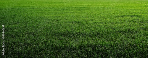 Expansive green grassy field in high-resolution, showcasing a wide shot of lush vegetation and natural landscape.