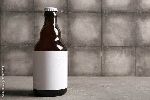 Blank label brown glass bee...