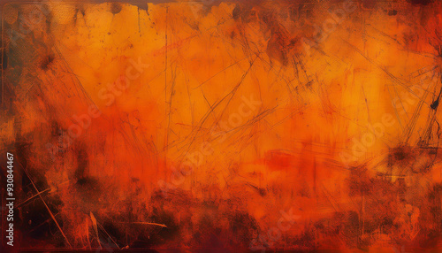 orange grunge old wall texture