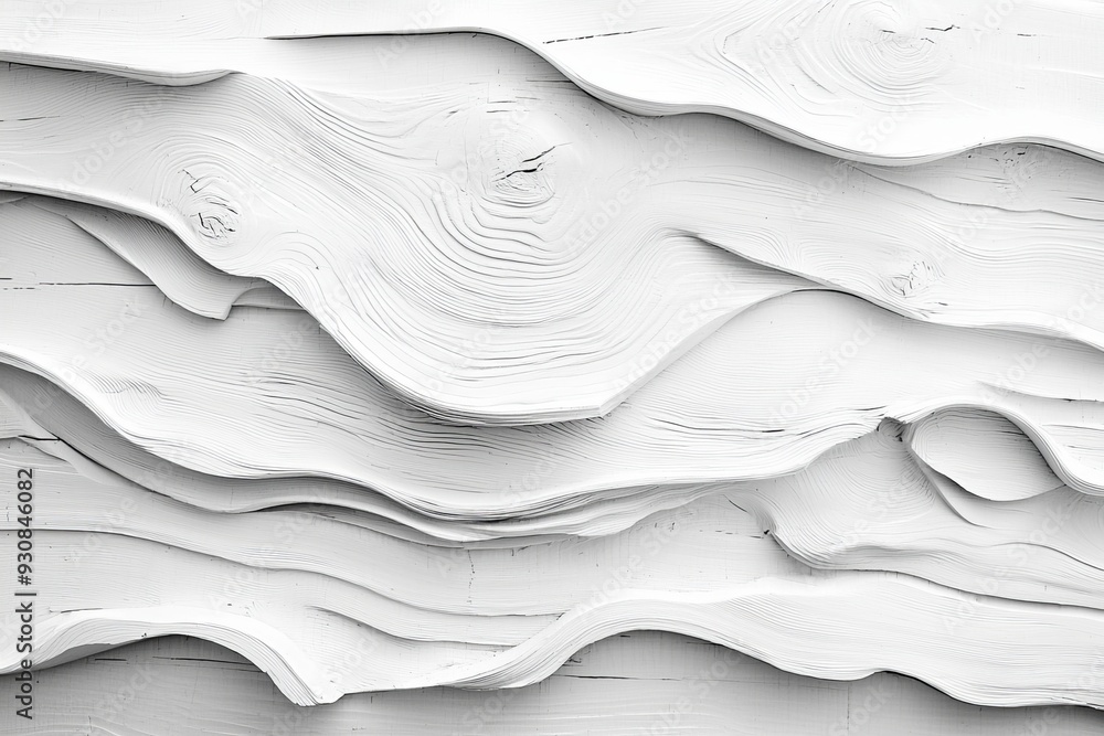 Fototapeta premium Abstract background of white plywood texture created with generative AI