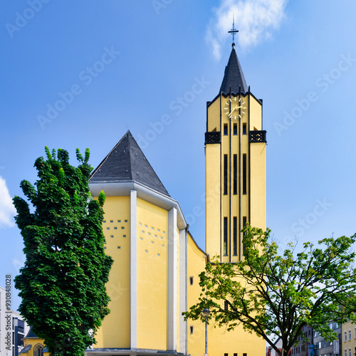 The striking Citykirche Porz St. Josef in Cologne was built in 1910 in the neo-Gothic style photo