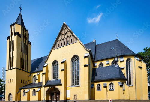 The striking Citykirche Porz St. Josef in Cologne was built in 1910 in the neo-Gothic style photo