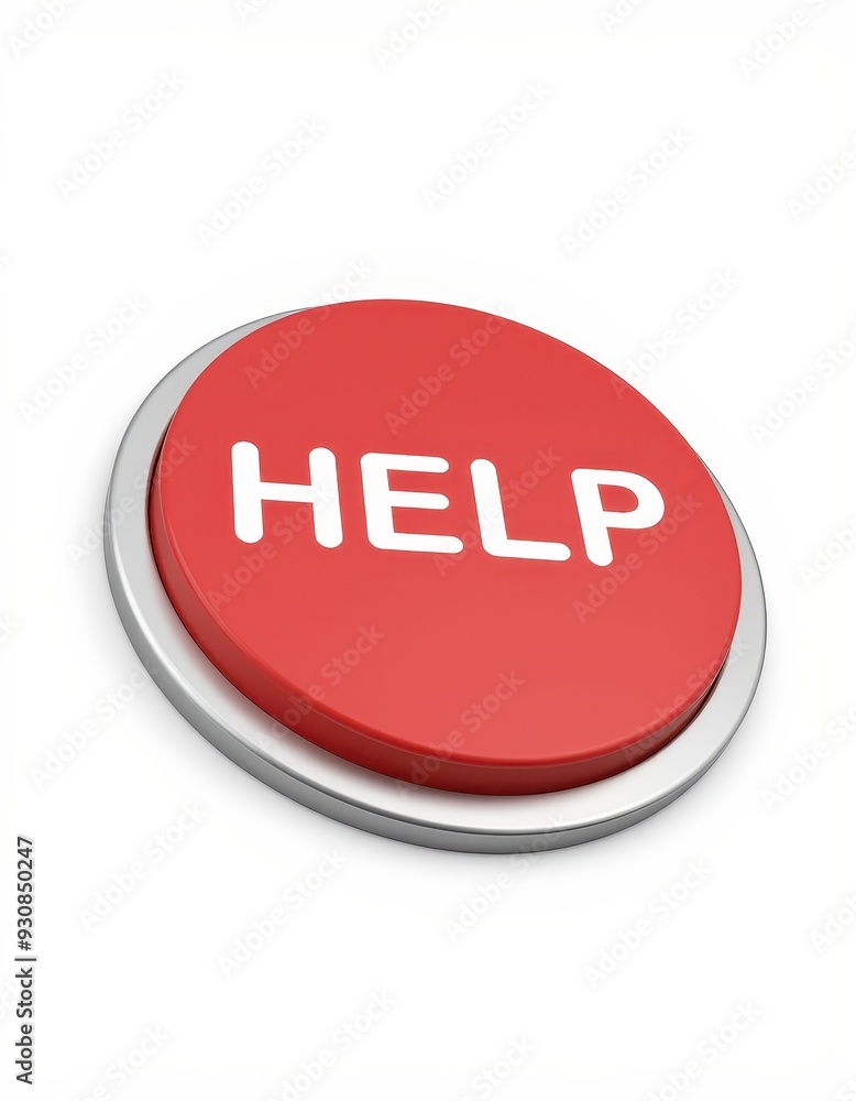 A red button with the word 'HELP' in white text, symbolizing emergency assistance or a request for help in urgent situations. A red button with the word 'HELP' in white text, symbolizing emergency assistance or a request for help in urgent situations.