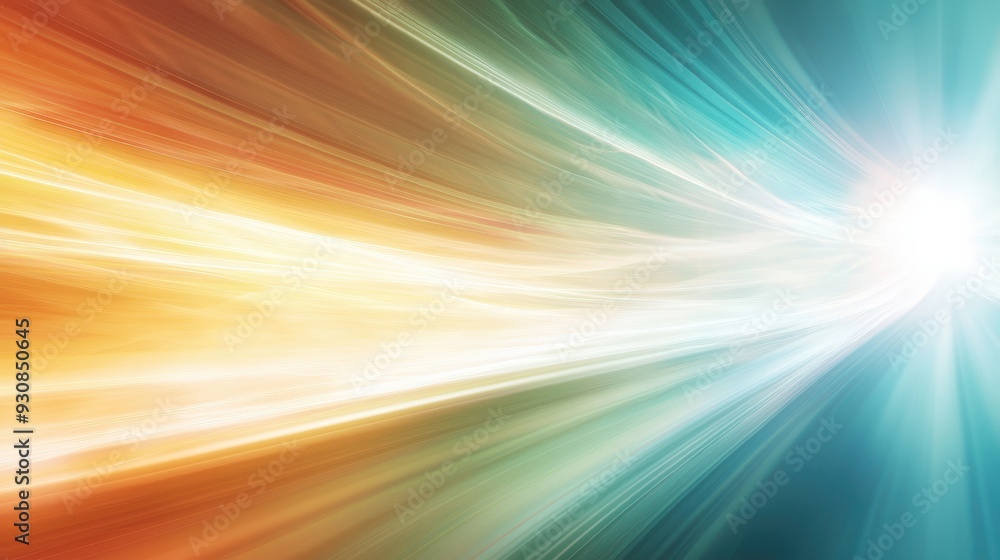 Abstract Blue and Orange Light Rays Background Abstract Blue and Orange Light Rays Background