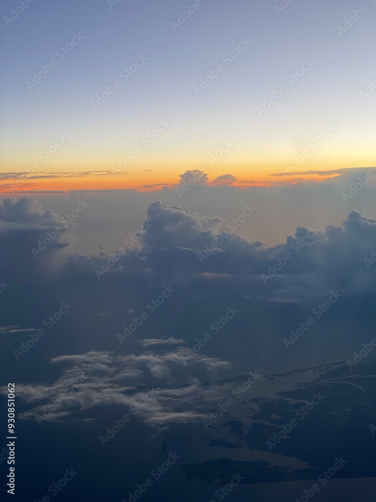 Fototapeta premium Aerial Sunset Serenity