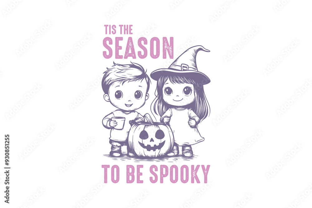 Tis the season to be spooky, Retro Halloween Quote T shirt Design Tis the season to be spooky, Retro Halloween Quote T shirt Design