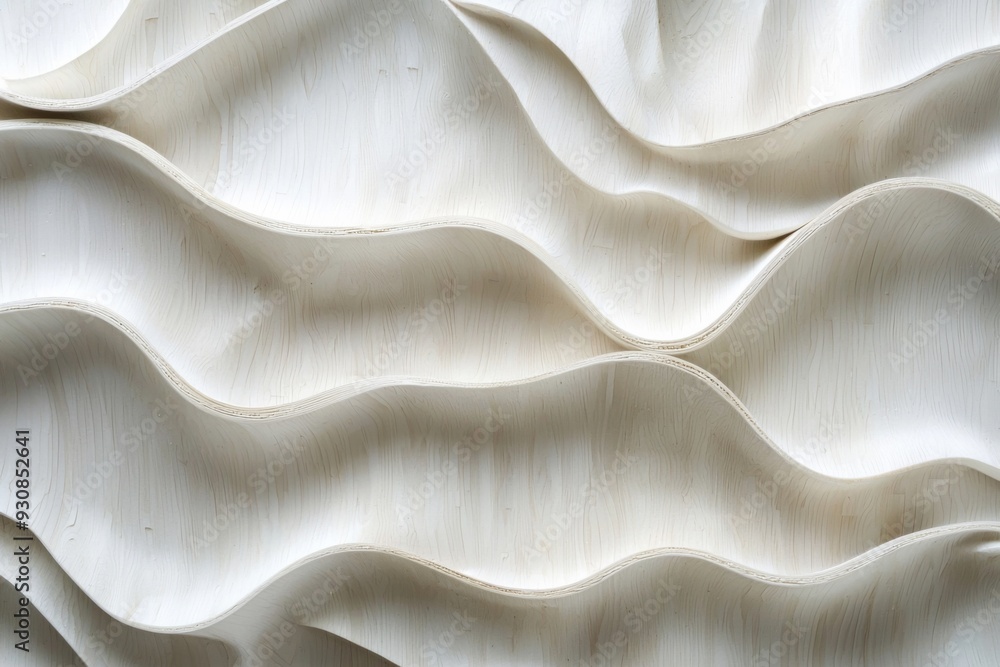Obraz premium Abstract background of white plywood texture created with generative AI