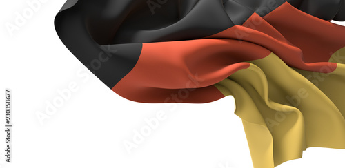 The German flag waves proud...