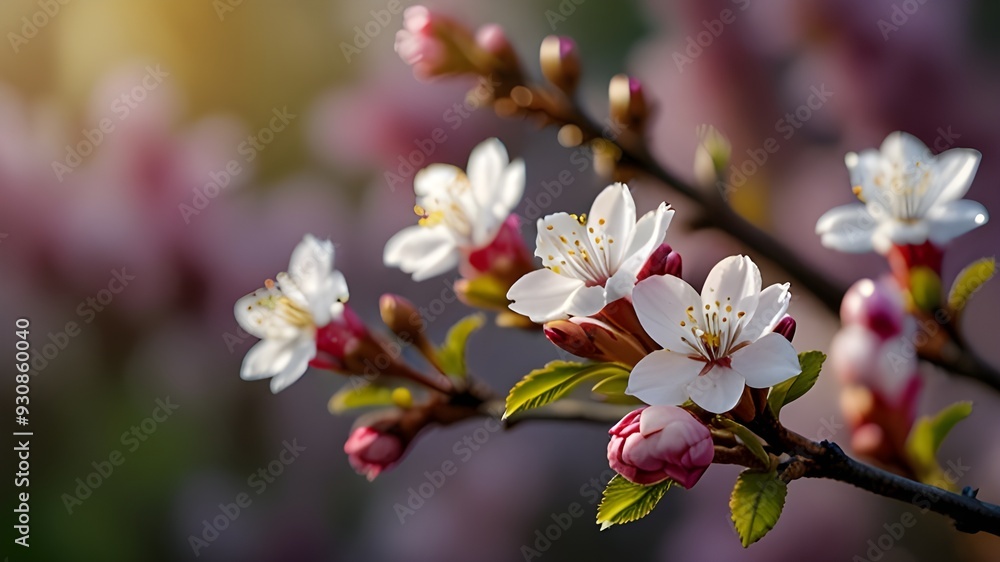 The vibrant beauty of spring blossoms, capturing the bright and fresh essence of nature in full bloom Generative AI The vibrant beauty of spring blossoms, capturing the bright and fresh essence of nature in full bloom Generative AI