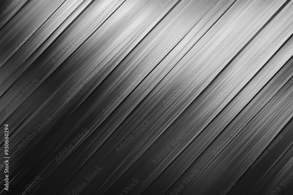 Fototapeta premium Abstract silver background with diagonal lines. Perfect for designs that need a metallic, industrial, or tech feel.