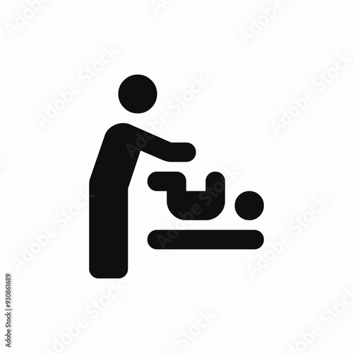 baby child changing room icon