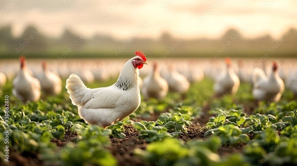 Organic Free Range Chicken 3D for Sustainable Food and Farming Organic Free Range Chicken 3D for Sustainable Food and Farming