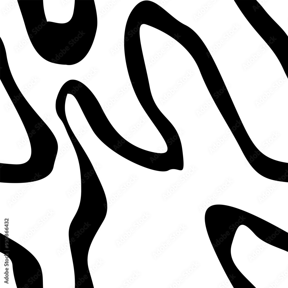 abstract black and white hand drawn curvy line vector seamless pattern background abstract black and white hand drawn curvy line vector seamless pattern background