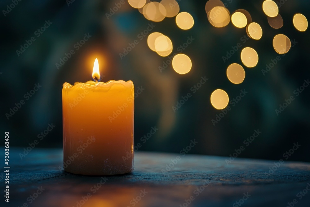 Candle light and bokeh background celebrate Indian Holiday Diwali with generative ai Candle light and bokeh background celebrate Indian Holiday Diwali with generative ai