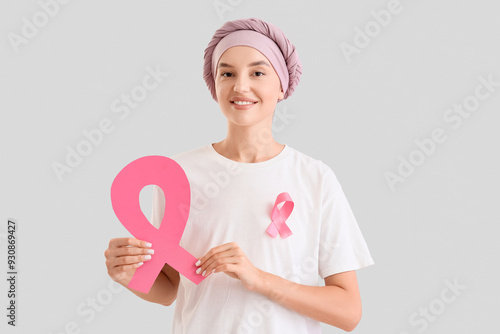 Young woman after chemother...
