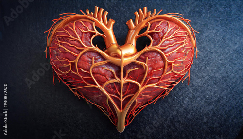 Close-Up of a Heart Symbol or Organ