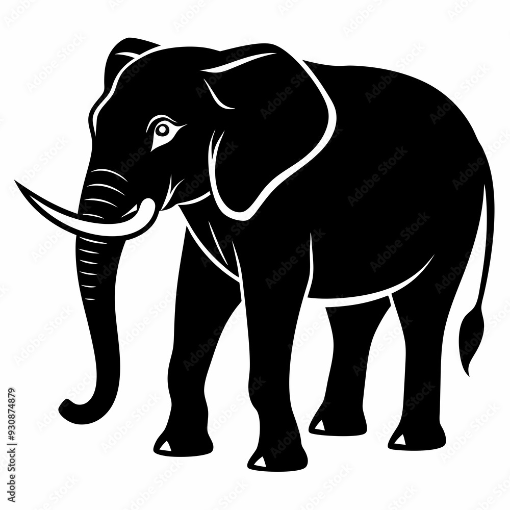 elephant silhouette vector image elephant silhouette vector image