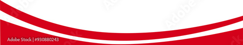 Business footer. Red and white border.